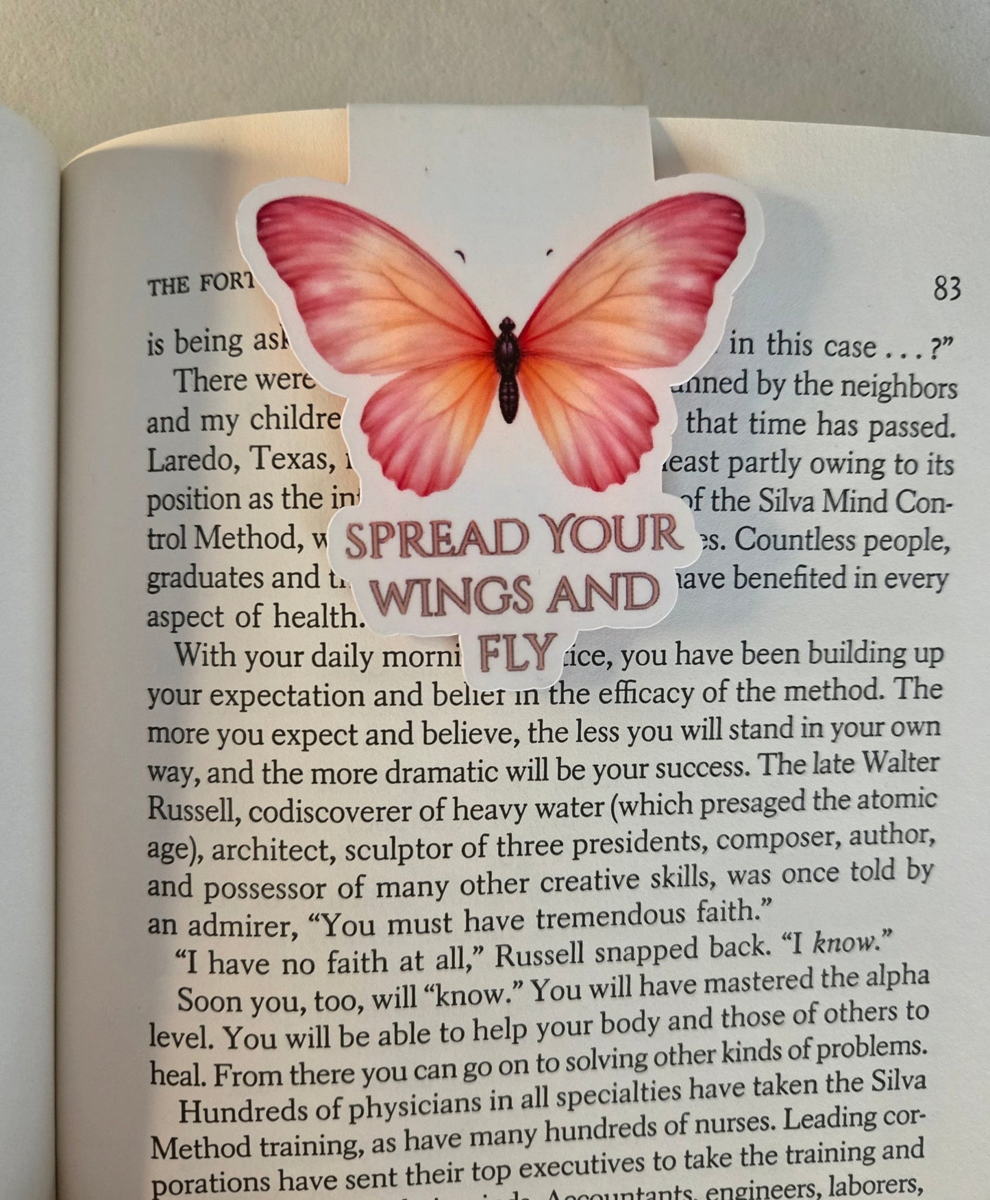 Spread Your Wings And Fly Magnetic Bookmark