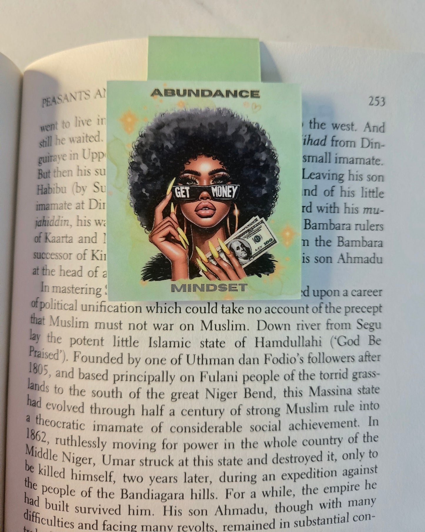 Abundance Mindset Magnetic Bookmark