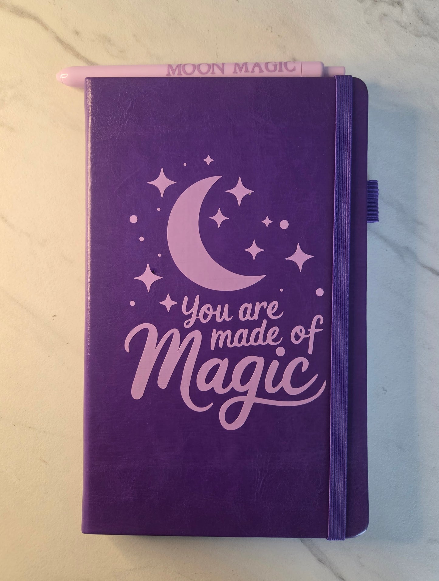 You Are Made of Magic Journal, Gift Idea, Unique Journal, Purple and Lavender