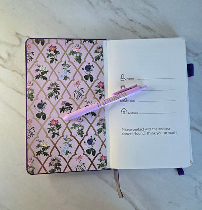 Enjoy The Little Things Journal, Unique Keepsake, Purple and Gold