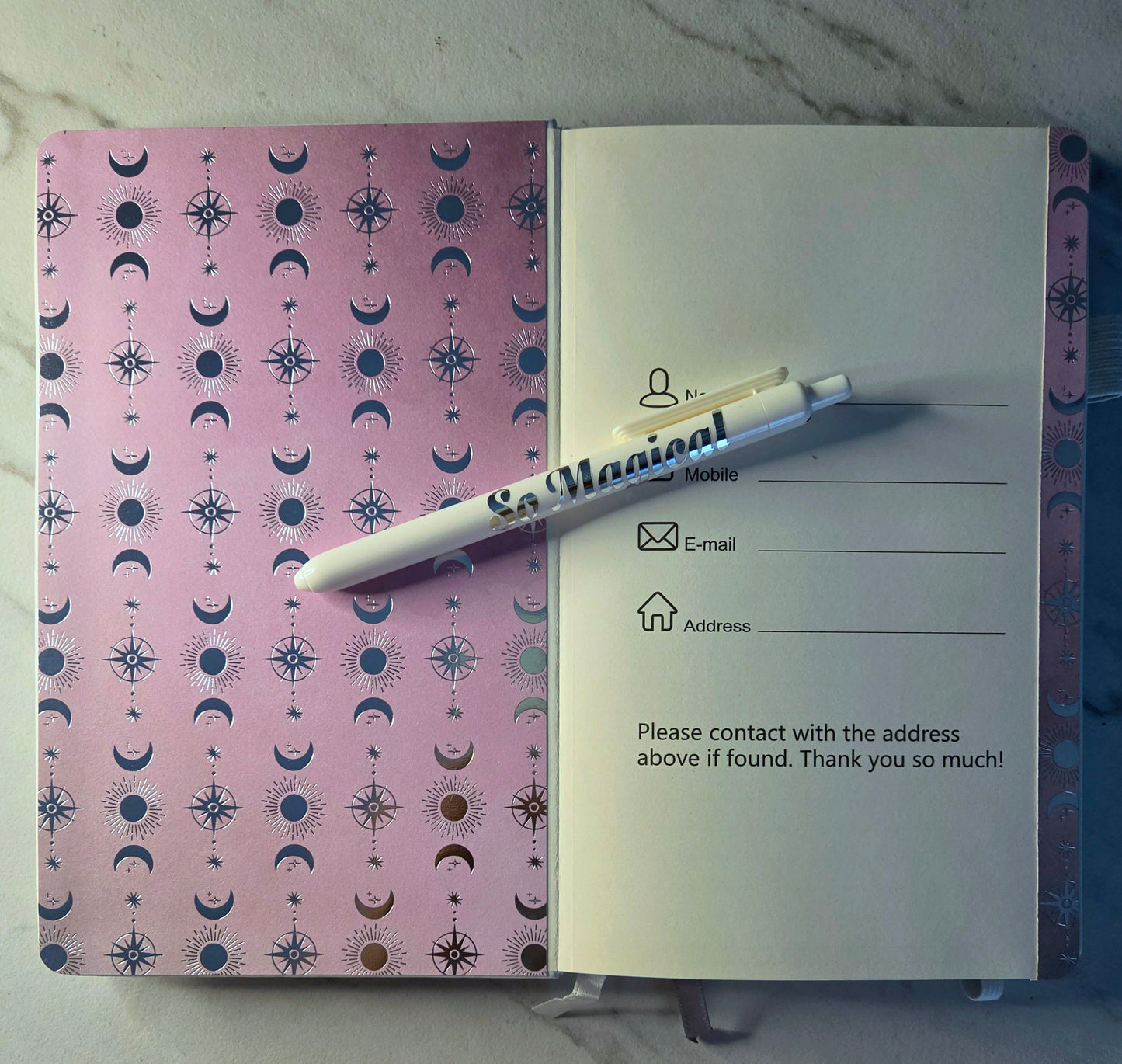 Make Your Own Magic Journal, Gift Idea, Unique Journal, White and Silver