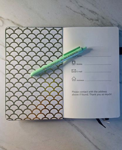 Beautiful Journal, Unique Keepsake, Green and Gold