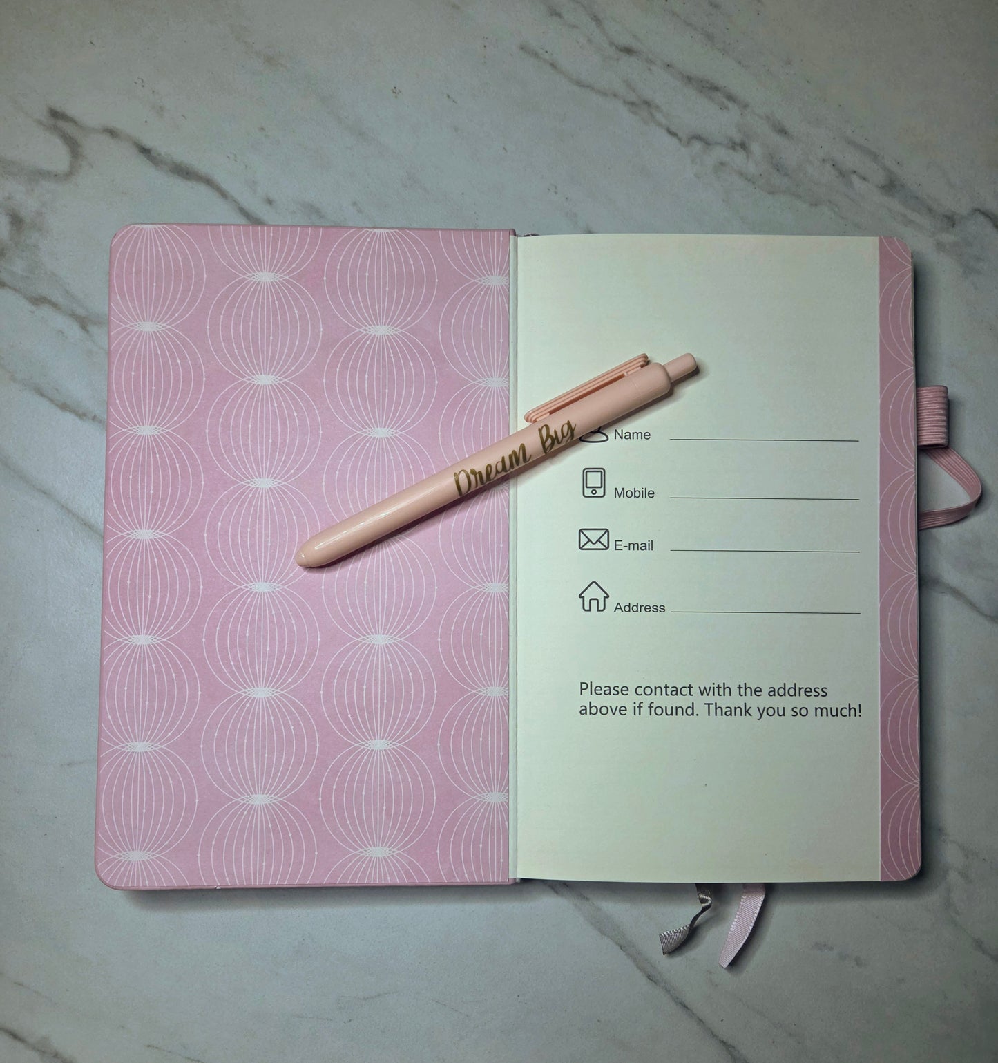 Dream It Believe It Achieve It Journal, Unique Keepsake, Pink and Gold