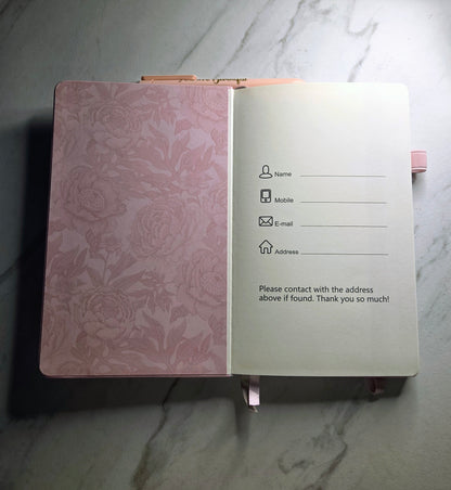 Beautiful Journal, Unique Keepsake, Pink and Gold