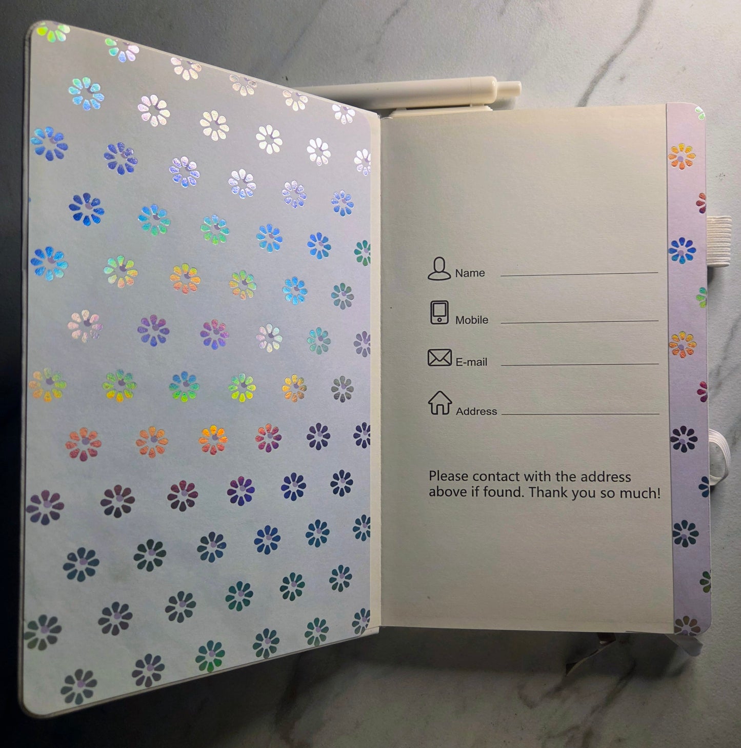 I Have A Crystal For That Journal, Gift Idea, Unique Keepsake, White and Holographic