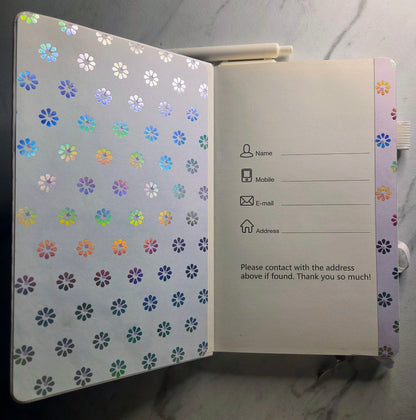 I Have A Crystal For That Journal, Gift Idea, Unique Keepsake, White and Holographic