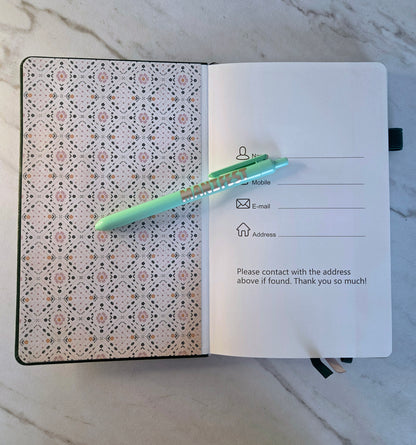 Let Your Dreams Bloom Journal, Unique Keepsake, Green and Gold
