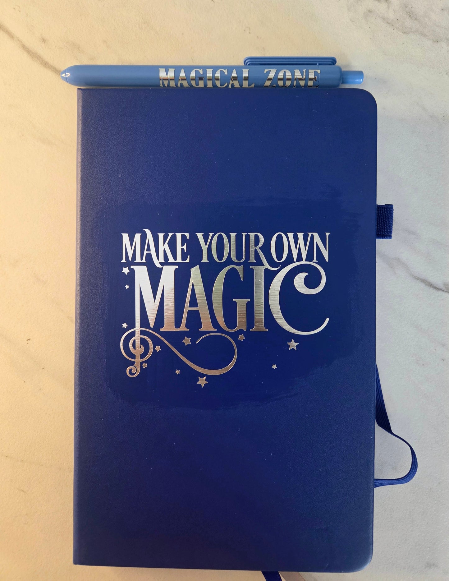 Make Your Own Magic Journal, Gift Idea, Unique Journal, Navy and Silver