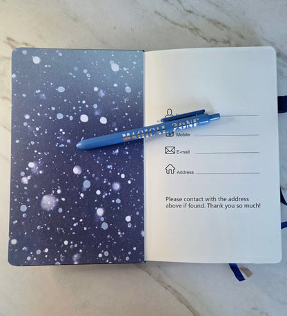 Make Your Own Magic Journal, Gift Idea, Unique Journal, Navy and Silver